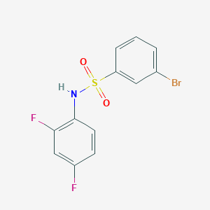 molecular formula C12H8BrF2NO2S B262820 3-bromo-N-(2,4-difluorophenyl)benzenesulfonamide 