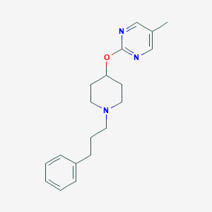 B2628201 5-Methyl-2-[1-(3-phenylpropyl)piperidin-4-yl]oxypyrimidine CAS No. 2380181-58-6