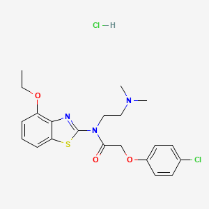 2-(4-chlorophenoxy)-N-(2-(dimethylamino)ethyl)-N-(4-ethoxybenzo[d]thiazol-2-yl)acetamide hydrochloride