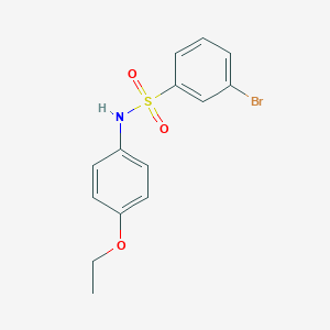 molecular formula C14H14BrNO3S B262821 3-bromo-N-(4-ethoxyphenyl)benzenesulfonamide 