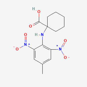 1-(4-Methyl-2,6-dinitroanilino)cyclohexanecarboxylic acid