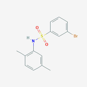 molecular formula C14H14BrNO2S B262822 3-bromo-N-(2,5-dimethylphenyl)benzenesulfonamide 
