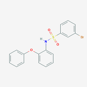 molecular formula C18H14BrNO3S B262823 3-bromo-N-(2-phenoxyphenyl)benzenesulfonamide 