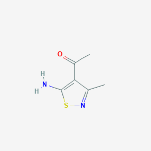 B2628241 1-(5-Amino-3-methylisothiazol-4-yl)ethanone CAS No. 871673-30-2