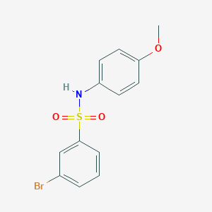 molecular formula C13H12BrNO3S B262827 3-bromo-N-(4-methoxyphenyl)benzenesulfonamide 
