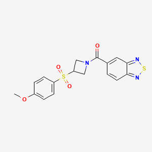 Benzo[c][1,2,5]thiadiazol-5-yl(3-((4-methoxyphenyl)sulfonyl)azetidin-1-yl)methanone
