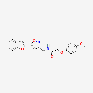N-((5-(benzofuran-2-yl)isoxazol-3-yl)methyl)-2-(4-methoxyphenoxy)acetamide