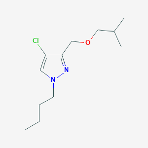 molecular formula C12H21ClN2O B2628304 1-butyl-4-chloro-3-(isobutoxymethyl)-1H-pyrazole CAS No. 1856084-28-0