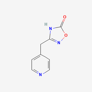 molecular formula C8H7N3O2 B2628309 3-[(Pyridin-4-yl)methyl]-4,5-dihydro-1,2,4-oxadiazol-5-one CAS No. 1248700-20-0