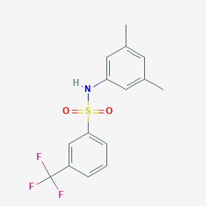 molecular formula C15H14F3NO2S B262831 N-(3,5-dimethylphenyl)-3-(trifluoromethyl)benzenesulfonamide 