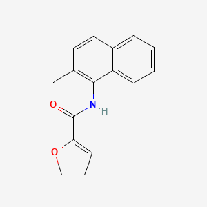 molecular formula C16H13NO2 B2628325 N-(2-methyl-1-naphthyl)-2-furamide CAS No. 86314-92-3