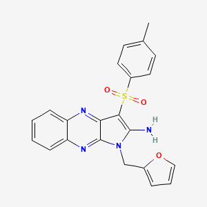 1-(furan-2-ylmethyl)-3-tosyl-1H-pyrrolo[2,3-b]quinoxalin-2-amine