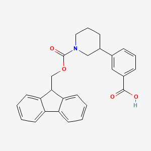 3-[1-(9H-Fluoren-9-ylmethoxycarbonyl)piperidin-3-yl]benzoic acid