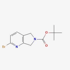 tert-butyl2-bromo-5H,6H,7H-pyrrolo[3,4-b]pyridine-6-carboxylate