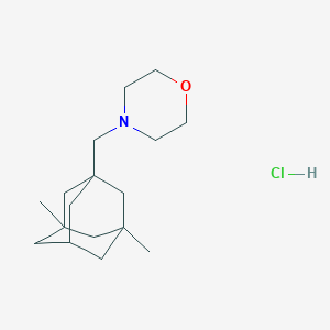 molecular formula C17H30ClNO B2628341 4-[(3,5-Dimethyl-1-adamantyl)methyl]morpholine hydrochloride CAS No. 473445-47-5