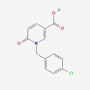 molecular formula C13H10ClNO3 B2628365 1-(4-Chlorobenzyl)-6-oxo-1,6-dihydro-3-pyridinecarboxylic acid CAS No. 339008-74-1