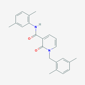 molecular formula C23H24N2O2 B2628376 1-(2,5-dimethylbenzyl)-N-(2,5-dimethylphenyl)-2-oxo-1,2-dihydropyridine-3-carboxamide CAS No. 946253-65-2