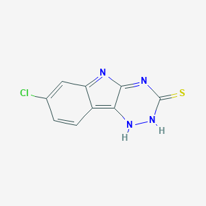 molecular formula C9H5ClN4S B262841 7-chloro-1,2-dihydro-[1,2,4]triazino[5,6-b]indole-3-thione 