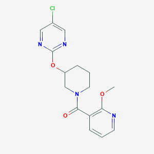 (3-((5-Chloropyrimidin-2-yl)oxy)piperidin-1-yl)(2-methoxypyridin-3-yl)methanone
