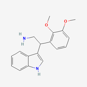 molecular formula C18H20N2O2 B2628419 2-(2,3-dimethoxyphenyl)-2-(1H-indol-3-yl)ethanamine hydrochloride CAS No. 95426-77-0