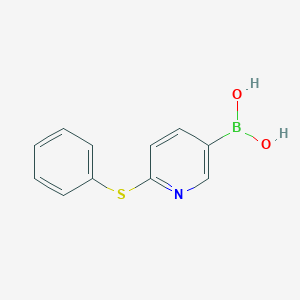 molecular formula C11H10BNO2S B2628426 (6-(Phenylthio)pyridin-3-yl)boronic acid CAS No. 1313760-66-5