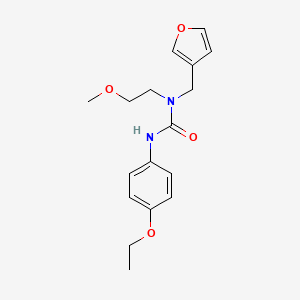 molecular formula C17H22N2O4 B2628432 3-(4-乙氧苯基)-1-(呋喃-3-基甲基)-1-(2-甲氧基乙基)脲 CAS No. 1421505-62-5