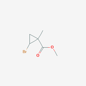 molecular formula C6H9BrO2 B2628438 2-溴-1-甲基环丙烷-1-甲酸甲酯 CAS No. 104725-21-5