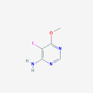 molecular formula C5H6IN3O B2628440 5-Iodo-6-methoxypyrimidin-4-amine CAS No. 2361644-14-4