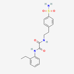 molecular formula C18H21N3O4S B2628442 N1-(2-乙基苯基)-N2-(4-磺酰胺基苯乙基)草酰胺 CAS No. 899749-00-9