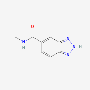 molecular formula C8H8N4O B2628446 N-甲基-1H-1,2,3-苯并三唑-5-甲酰胺 CAS No. 957494-31-4