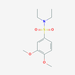 molecular formula C12H19NO4S B2628450 N,N-diethyl-3,4-dimethoxybenzenesulfonamide CAS No. 226544-91-8