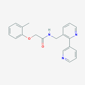 molecular formula C20H19N3O2 B2628462 N-([2,3'-bipyridin]-3-ylmethyl)-2-(o-tolyloxy)acetamide CAS No. 1904179-65-2