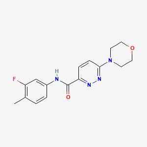 N-(3-fluoro-4-methylphenyl)-6-morpholinopyridazine-3-carboxamide