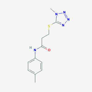 N-(4-methylphenyl)-3-[(1-methyl-1H-tetraazol-5-yl)sulfanyl]propanamide