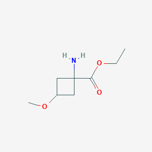 Rel-ethyl (1s,3s)-1-amino-3-methoxycyclobutane-1-carboxylate