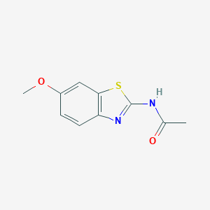 molecular formula C10H10N2O2S B026285 N-(6-甲氧基苯并[d]噻唑-2-基)乙酰胺 CAS No. 100817-90-1