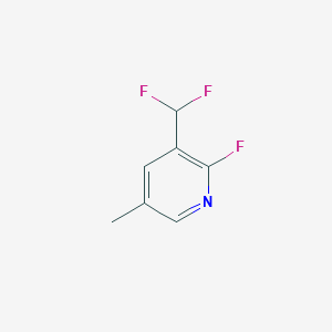 B2628514 2-Fluoro-3-(difluoromethyl)-5-methylpyridine CAS No. 1806786-33-3