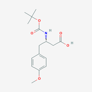 molecular formula C16H23NO5 B2628517 Boc-(S)-3-氨基-4-(4-甲氧基苯基)-丁酸 CAS No. 126800-59-7