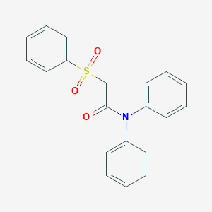 molecular formula C20H17NO3S B262852 N,N-diphenyl-2-(phenylsulfonyl)acetamide 