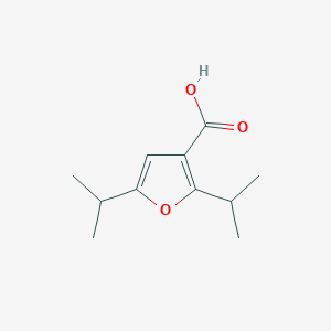 molecular formula C11H16O3 B2628520 2,5-双(丙-2-基)呋喃-3-羧酸 CAS No. 1542964-03-3