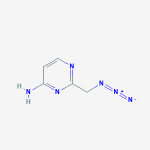 molecular formula C5H6N6 B2628530 2-(叠氮甲基)嘧啶-4-胺 CAS No. 1803594-99-1