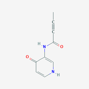 molecular formula C9H8N2O2 B2628538 N-(4-Oxo-1H-pyridin-3-yl)but-2-ynamide CAS No. 1862713-95-8