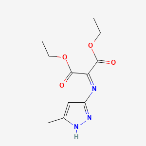 diethyl 2-[(3-methyl-1H-pyrazol-5-yl)imino]malonate