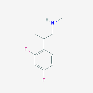 molecular formula C10H13F2N B2628551 2-(2,4-二氟苯基)-N-甲基丙胺 CAS No. 1368462-69-4