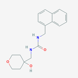 molecular formula C18H22N2O3 B2628574 1-((4-hydroxytetrahydro-2H-pyran-4-yl)methyl)-3-(naphthalen-1-ylmethyl)urea CAS No. 1351647-62-5