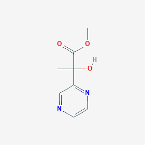 molecular formula C8H10N2O3 B2628588 Methyl 2-hydroxy-2-(pyrazin-2-yl)propanoate CAS No. 1343362-63-9