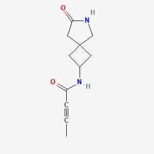 molecular formula C11H14N2O2 B2628649 N-(7-Oxo-6-azaspiro[3.4]octan-2-yl)but-2-ynamide CAS No. 2411200-75-2
