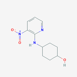 molecular formula C11H15N3O3 B2628663 (1R,4R)-4-(3-硝基吡啶-2-基氨基)环己醇 CAS No. 1233955-42-4