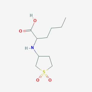 2-[(1,1-Dioxothiolan-3-yl)amino]hexanoic acid
