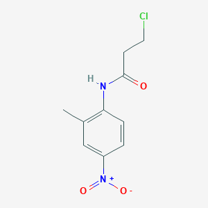 molecular formula C10H11ClN2O3 B2628723 3-氯-N-(2-甲基-4-硝基苯基)丙酰胺 CAS No. 349097-75-2